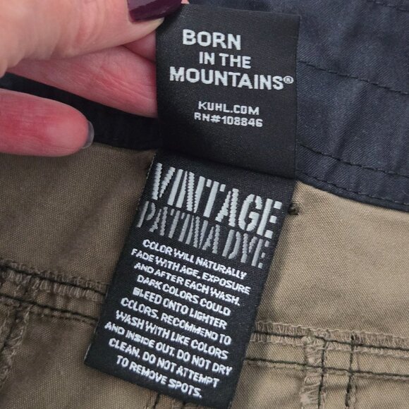 Kuhl Ramblr Men's Size 36 Outdoor Hiking Cargo Performance Shorts Grey UPF - Picture 9 of 13